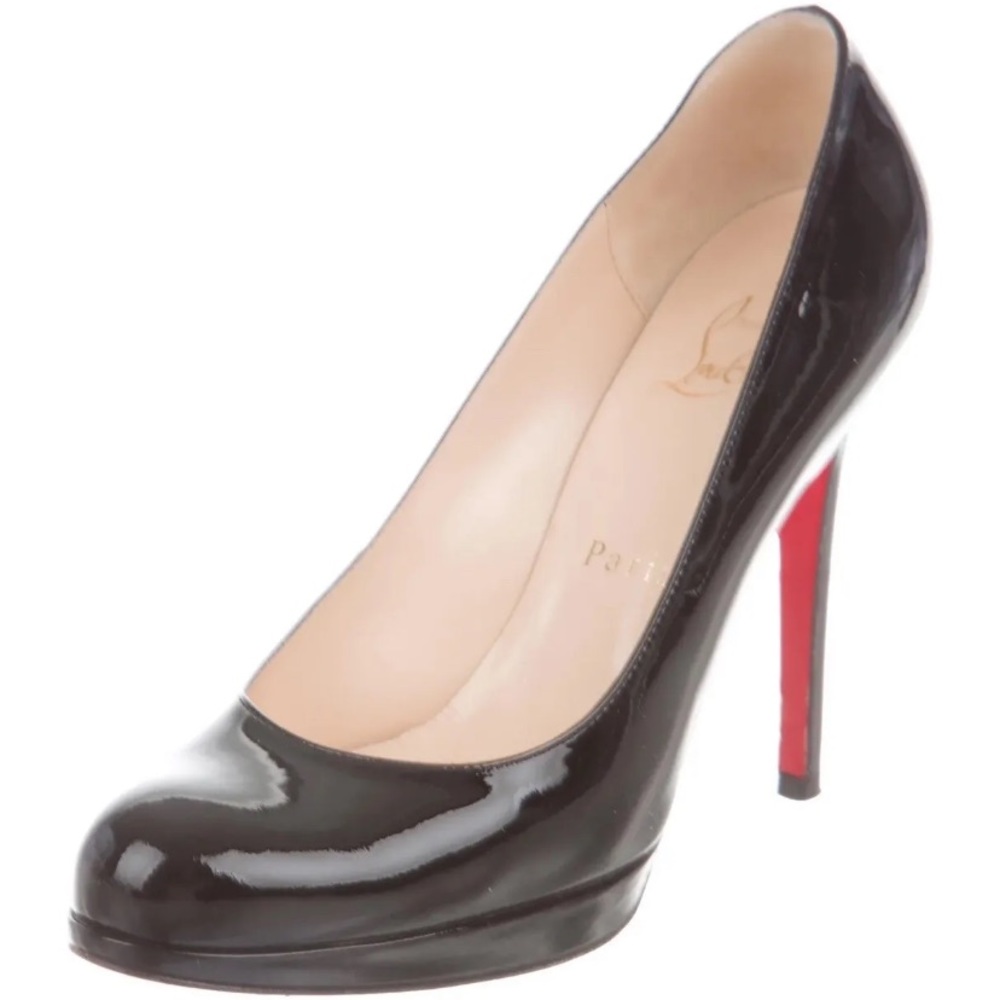 Christian Louboutin black patent pumps